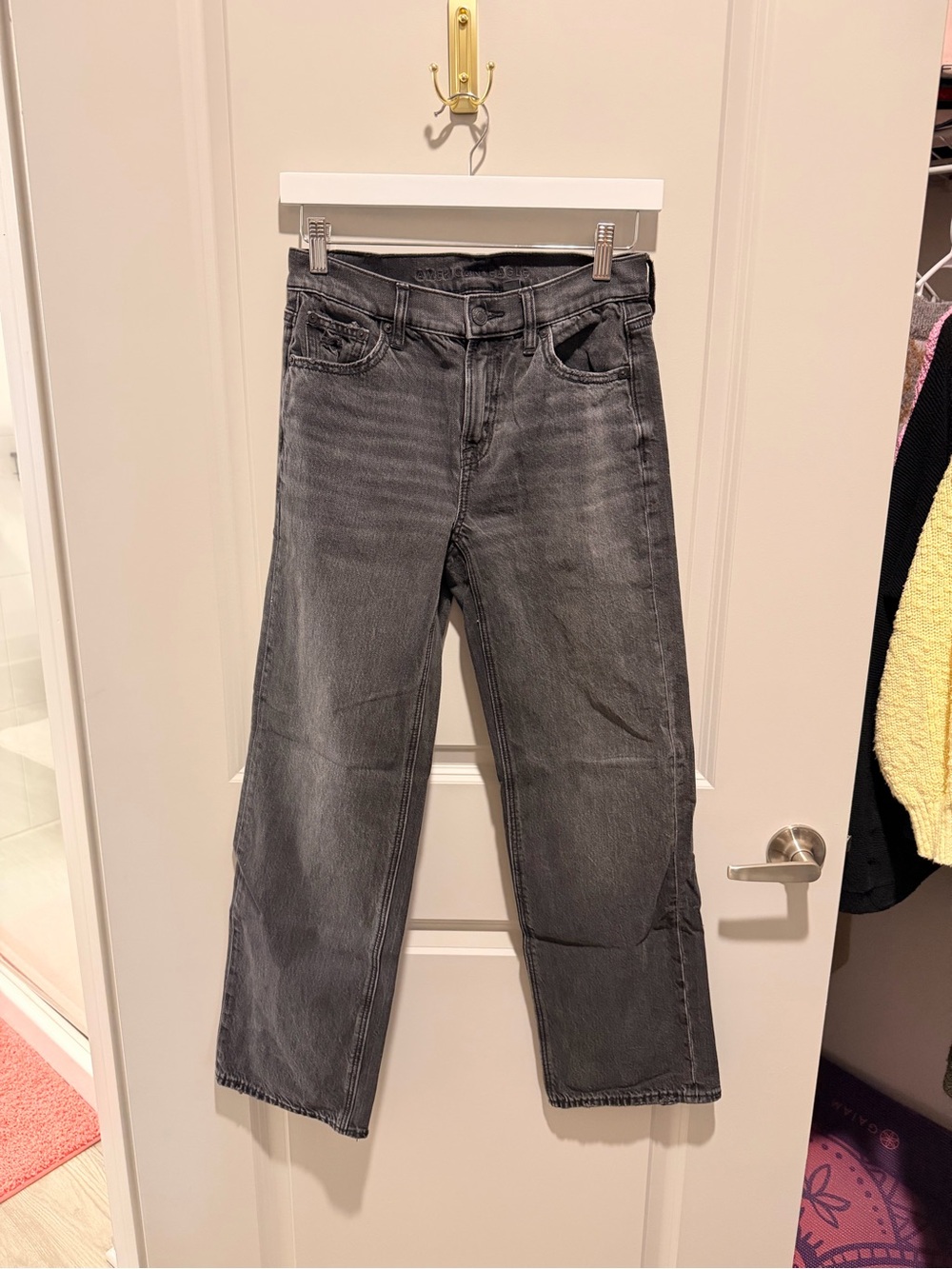 American Eagle straight leg black jeans